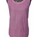 Talbots  Pink Sleeveless Linen Knit Sweater Vest Plus Size Petite XP NWT Photo 0