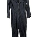 Good American Black Long Sleeve Zip Front Patch Pocket Jumpsuit Size 2/Medium Photo 0