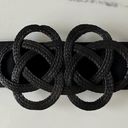 BCBGMAXAZRIA Knot Stretch Belt in Black Size M/L Photo 0