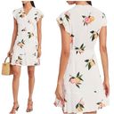 Rails  Grapefruit Print Wrap Dress Mini White Sz Med Photo 1