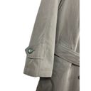 London Fog  Sage Green Long Mid Length 12P Belted Trench Coat Photo 6