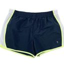 Danskin  Now Women's Woven Running Athletic Shorts Grey Neon Trim Size Medium Photo 0