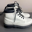 Dr. Martens  939 6-Eye Padded Collar Boot Lace Up High Top White Size 8 Photo 4