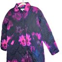 Target Rachel Comey X  Floral Print Quilted Jacket Oversized Black Pink Size XXS Photo 2