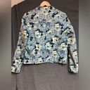 Christopher & Banks Christopher banks, M jacket/blazer, white cream and blue floral paisley print Photo 1