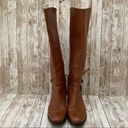 Marc Fisher Brown Leather Tall Riding Boots Size 10M Photo 8