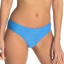 The Bikini Lab NEW  Women's Size Large Blue Sand Dunes Textured Bikini Bottoms Photo 0