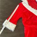 ma*rs Short Red Hooded Dress White Faux Fur Trim  Claus Santa Christmas Size L Photo 8