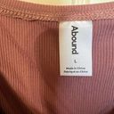 Abound  Womens Top Pink Long Sleeve‎ Faux Wrap size Large Photo 3