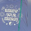 Grayson Threads  Cropped Renew Your Energy Graphic Short Sleeve Crew Neck Shirt Photo 1