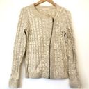 Stitch Fix 41 HAWTHORN  Jasilla Cardigan Oatmeal Beige Full Zip Sweater WOOL Etc Photo 0