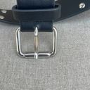 Guess  Jeans black faux leather belt with silver studs Size small (42 inches) Photo 2