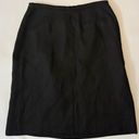 Talbots Knee Length Black Zip Up Skirt NEW Photo 4