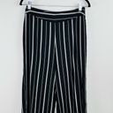 Like an angel  Black White Striped Wide Leg Dress Slacks Pants SZ Small 28" Waist Photo 1