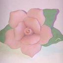 Vintage Delicate Bone China Flower Boho Brooch Shoulder Pin Photo 0