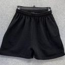 Pretty Little Thing  Women's Pull On Shorts Pockets Solid Black Size 6 Elastic Photo 0