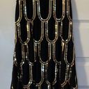 Black / Gold Sequin Dress Size 8 Photo 0