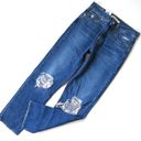 Levi's NWT  Wedgie Straight in Market Moments Destroyed Rigid Crop Jeans 25 Photo 2