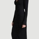 Modern Citizen   Bodycon Button Front Rutched  Dress  black Date night L Photo 3