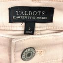 Talbots  Jeans Women's Sz 2 Flawless Five-Pocket Skinny Ankle Leg Button Hem Pink Photo 4