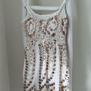 Angel Biba Selfie Leslie Party Mini Gold Sparkly Floral Dress Size Small Photo 1