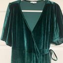 Baltic Born  Meghan Emerald Green Velvet Wrap Maxi Dress Womens Sz 3XL XXXL Photo 3