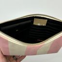 Madewell  The Canvas Pouch Clutch in Petal Pink Stripe NWT Photo 4