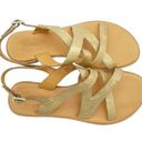Kork-Ease  Yarbrough Gold Full Grain Leather Strappy Sandals Women’s Size 8 Photo 14