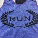 F&F  Heather Purple Run Racerback Tank Top. Photo 1