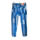 Princess Polly  Patchwork Jeans Size 4 Straight Leg High Rise Denim Photo 6