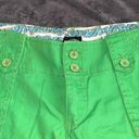 Kermit green  short shorts Vans off the wall size 7. 4 pockets!! Photo 1