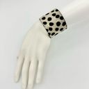 Animal Print Cheetah Faux Fur Cuff Bracelet NEW Gray Photo 2