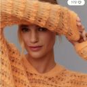 Pilcro  Open-Stitch Pullover Wool Blend Orange Sweater NWT Photo 1