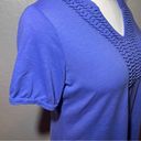 Fashion Bug Periwinkle Blue Short Sleeve Top Photo 6