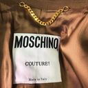 Moschino  Couture Sz 4 100% Virgin Wool Double Breasted Coat Dress Jacket Italy Photo 7