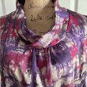 Coldwater Creek EUC  Abstract Sleeveless Blouse in Purple, Fuchsia, Tan. Photo 1