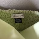 American Eagle Green Poplin Bubble Mini Dress Photo 5