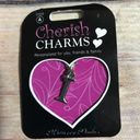 Cherish  Charms I Monogram Initial Bracelet Charm NEW NWT Silvertone Photo 1