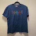 Tommy Hilfiger Tommy Jeans Vintage Short Sleeve Embroidered Crew T-Shirt Size Large Photo 1