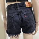 Levi’s 501 Black Denim Cutoff Shorts Waist 32 Photo 1