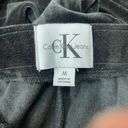 Calvin Klein Black Velvet Sweatpants with Pockets Photo 5