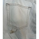 Frame  Le Slouch Women Distressed Off White Denim Bermuda Utility Jean Shorts 26 Photo 6