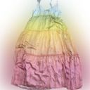 Cami NYC NWOT  Adrienne Rainbow Tiered Silk Dress size small Photo 4