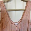 Abound  Romper Womens M Floral Peach Colored Orange‎ Button Front Photo 2