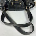 Longchamp Black Patent Leather Dual Handle Satchel Shoulder Bag Photo 6