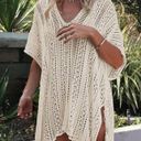 NWOT Beige Knit Swimsuit Coverup Tan Photo 0