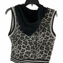 Southpole Animal Print Sleeveless Hoodie Medium Photo 1