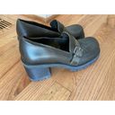 Nine West  Square Toe Shoes Chunky Heel Grunge 90s Y2K Sz 8 Vtg Photo 1