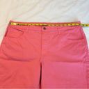 Riders By Lee  Pink Denim Jean Shorts Mid Rise Bermuda Length Women’s Size 18 M Photo 4