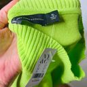 New York & Co. Lime Green Mock Neck Sweater Photo 4